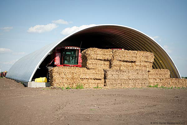 Q-model outdoor hay storage
