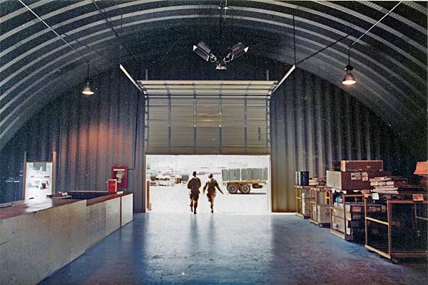 Q-model military warehouse interior