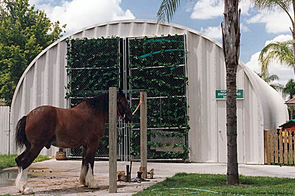 Horse barn for police mounted horse precinct