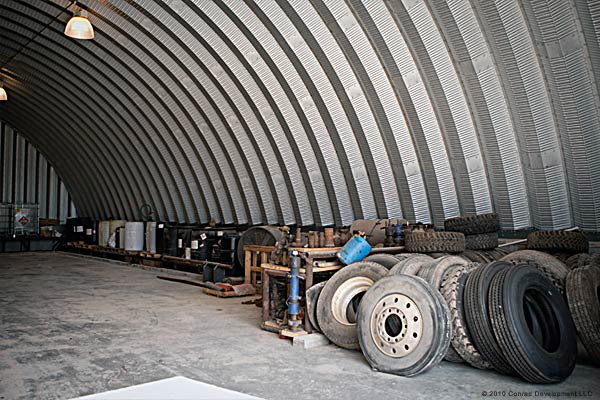 Warehouse storage and truck maintenance
