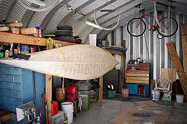 P-model garage and canoe storage