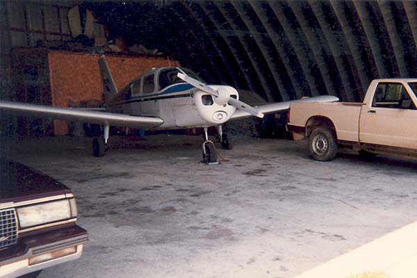 Private airplane hangar