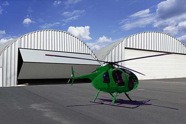 Helicopter hangars and storage