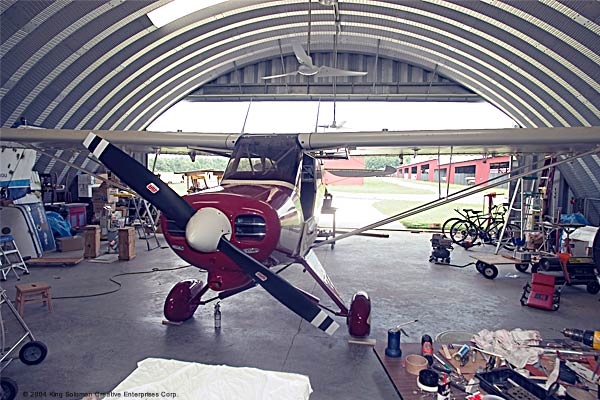 Private plane hangar